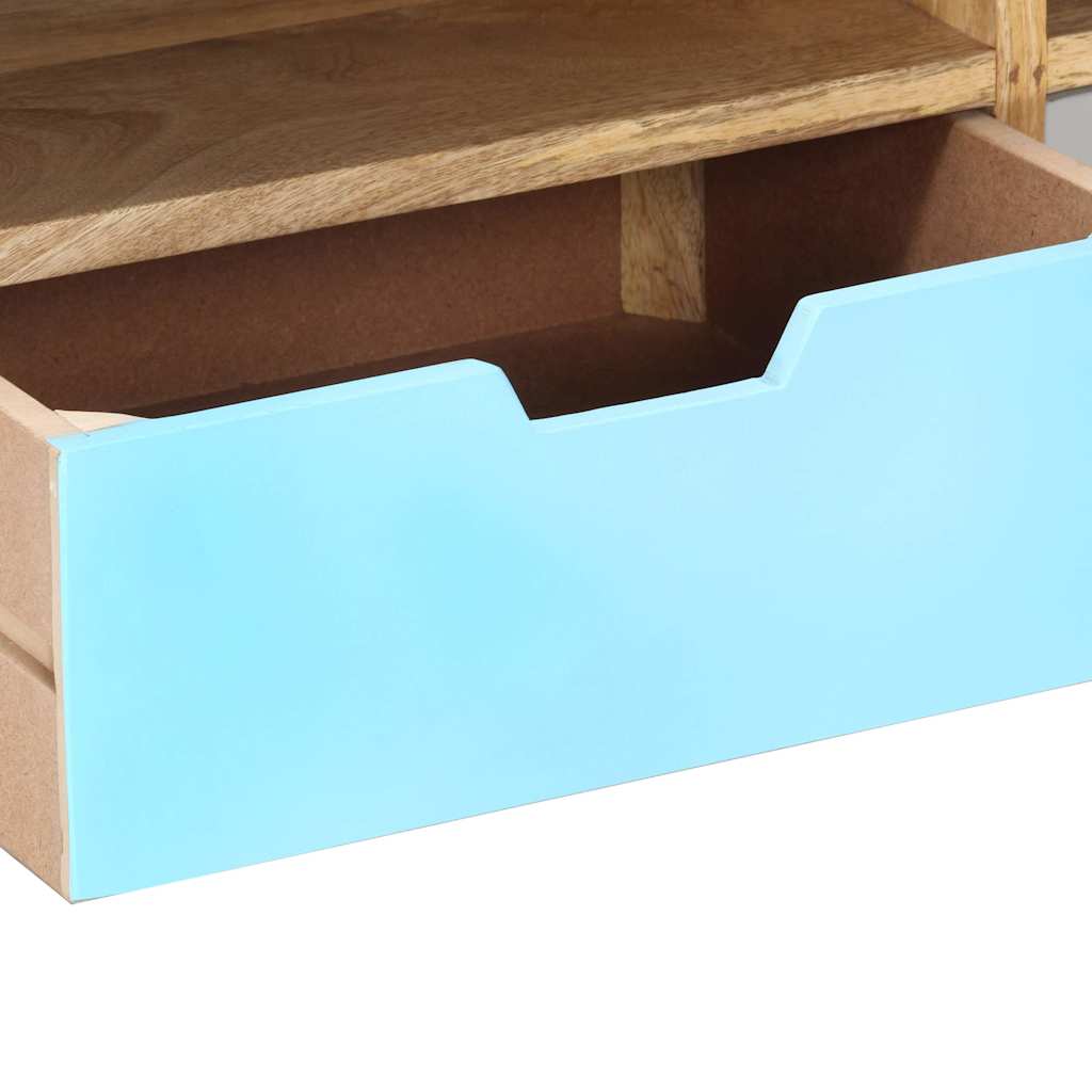 vidaXL TV Cabinet | Brown and Multicolour | Solid Mango Wood | 110 cm 5