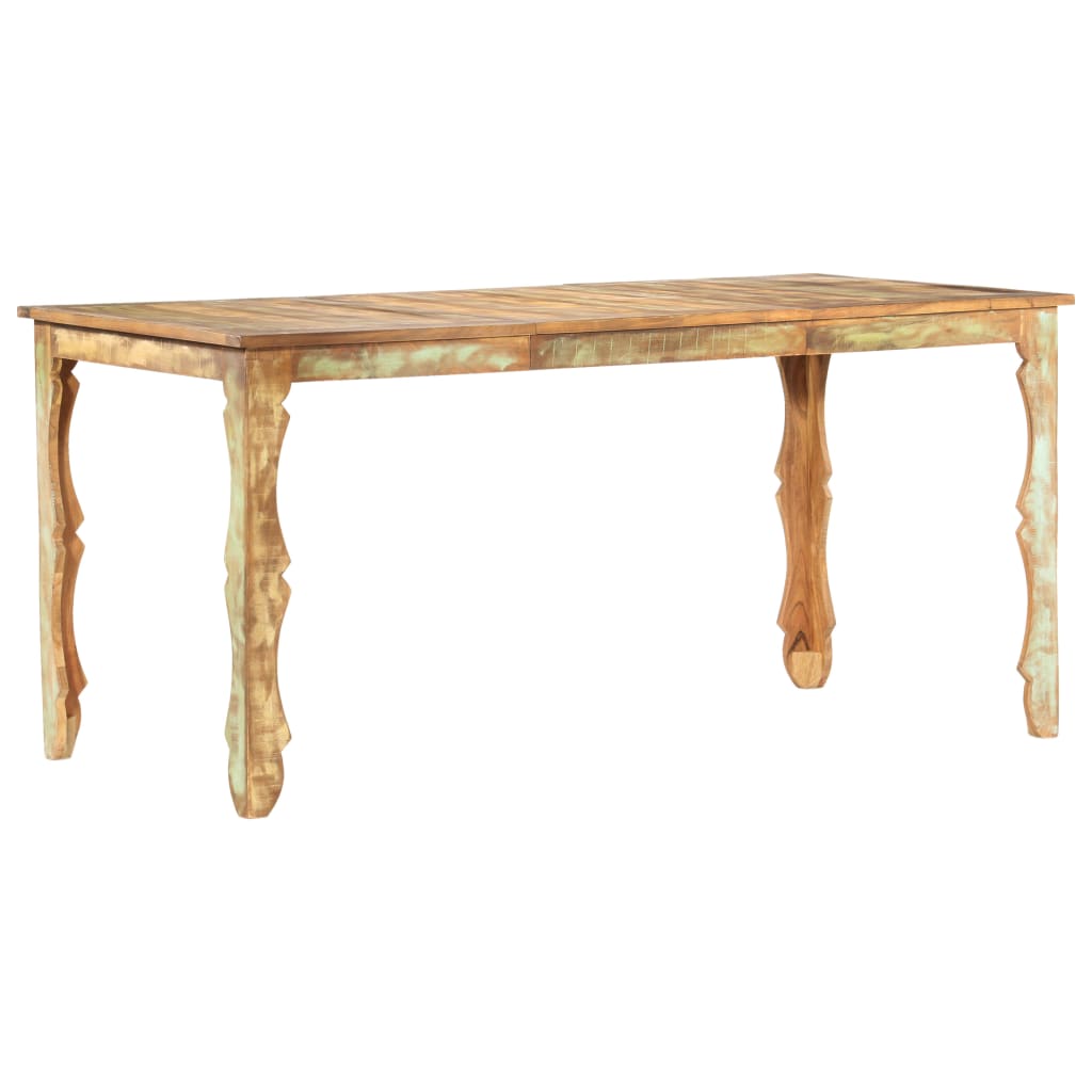 vidaXL Dining Table 160x80x76 cm Solid Reclaimed Wood 5
