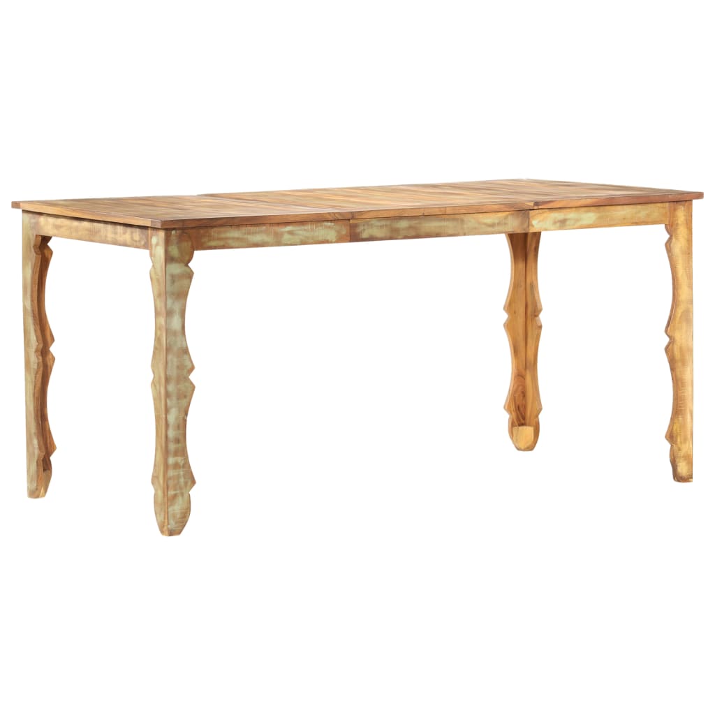 vidaXL Dining Table 160x80x76 cm Solid Reclaimed Wood 6