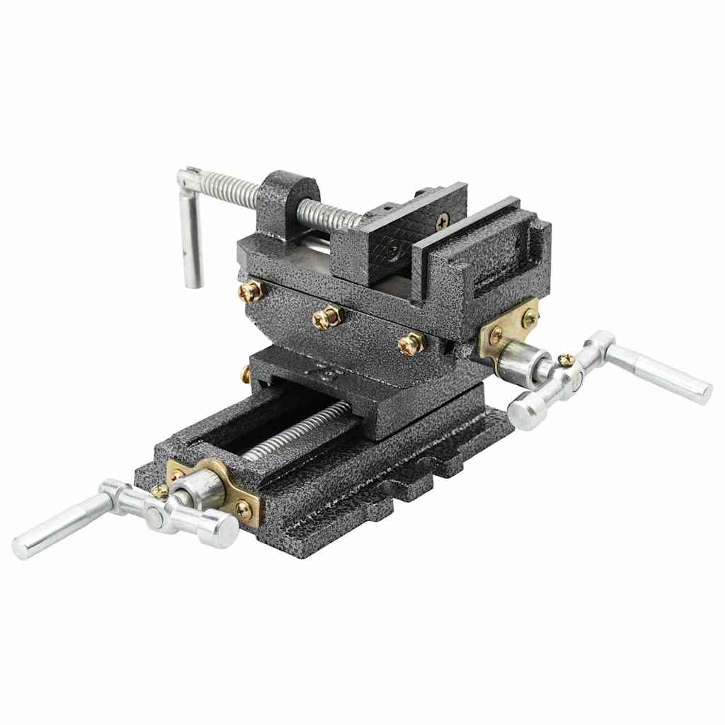 vidaXL Manually Operated Cross Slide Drill Press Vice 70 mm 1