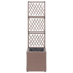 vidaXL Raised Bed | Brown | Poly rattan, plastic | 30x30 cm | Planters | Planter 2