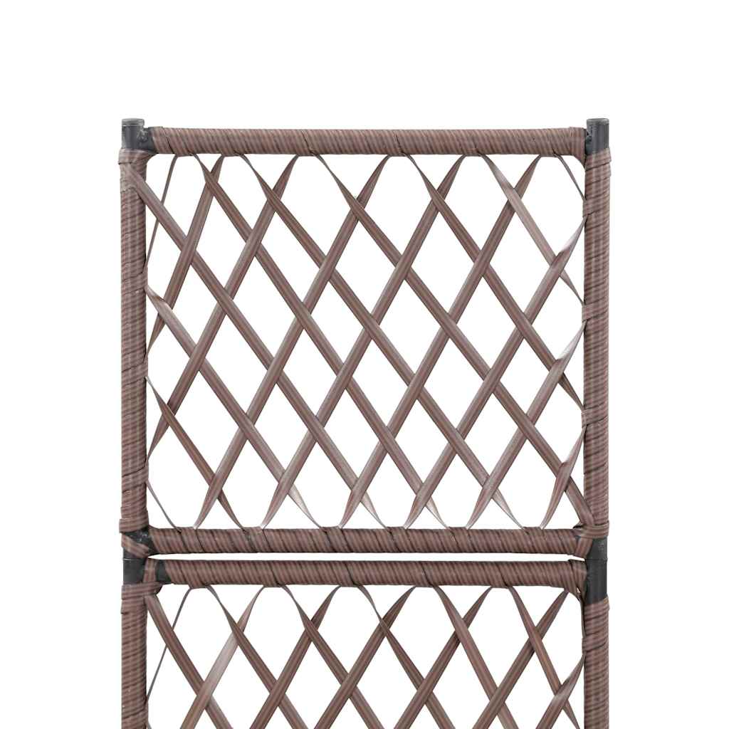 vidaXL Raised Bed | Brown | Poly rattan, plastic | 30x30 cm | Planters | Planter 5