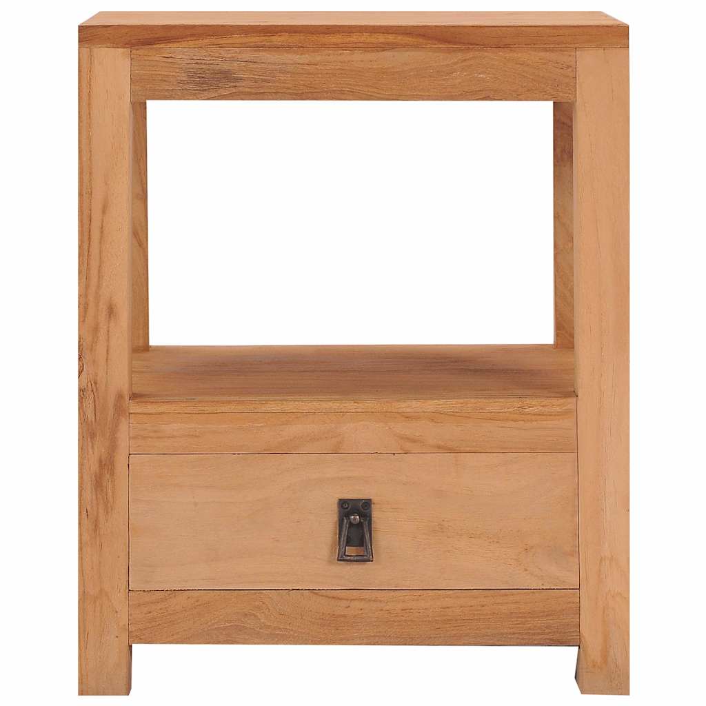 287228 vidaXL Bedside Cabinet 40x30x50 cm Solid Teak Wood 4