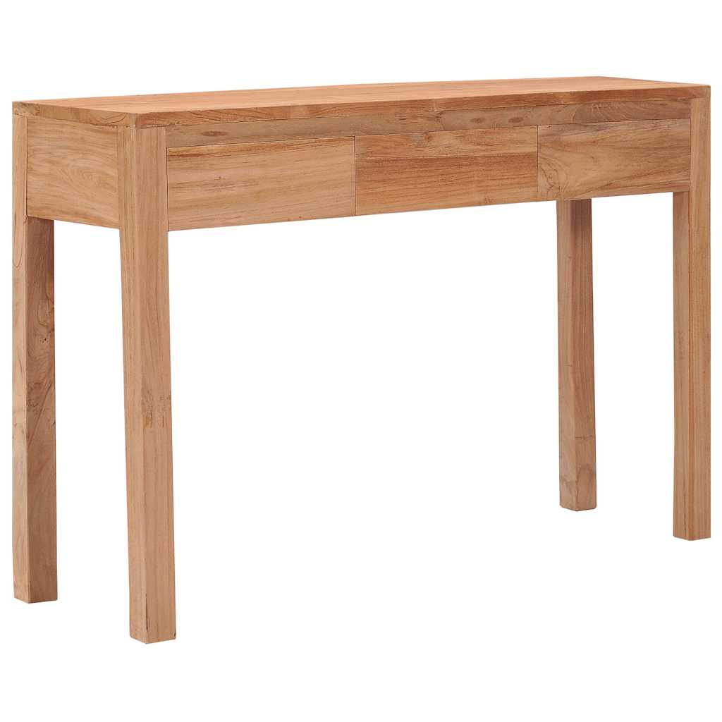 287229 vidaXL Console Table 110x35x75 cm Solid Teak Wood 1