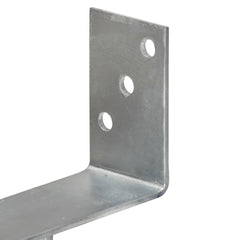 145314 vidaXL Fence Anchors 6 pcs Silver 8x6x30 cm Galvanised Steel 6
