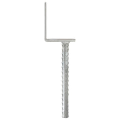vidaXL Fence Anchors 12 pcs Silver 8x6x30 cm Galvanised Steel 3