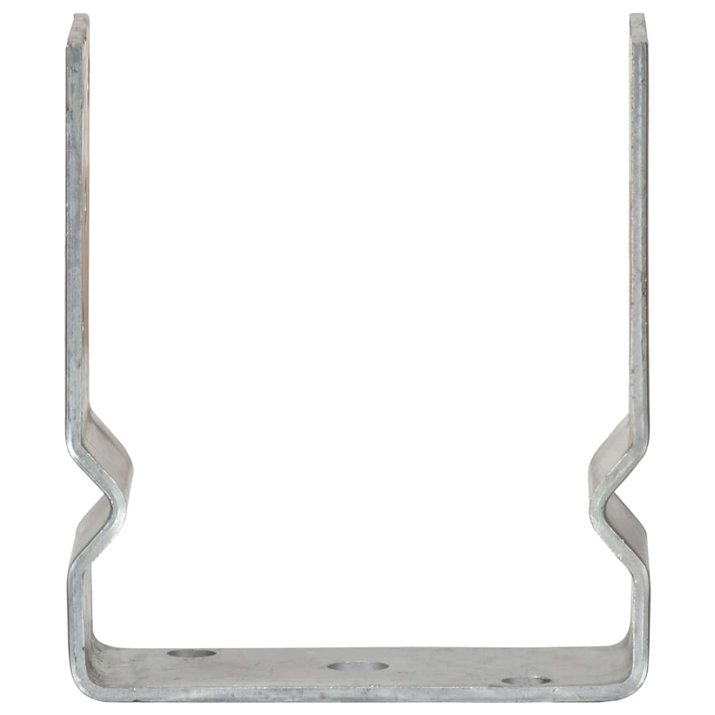 vidaXL Fence Anchors 12 pcs Silver 12x6x15 cm Galvanised Steel 3