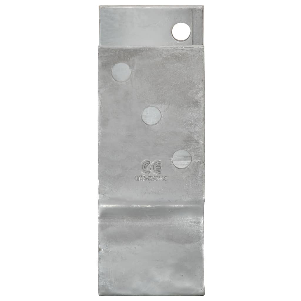 vidaXL Fence Anchors 12 pcs Silver 14x6x15 cm Galvanised Steel 4