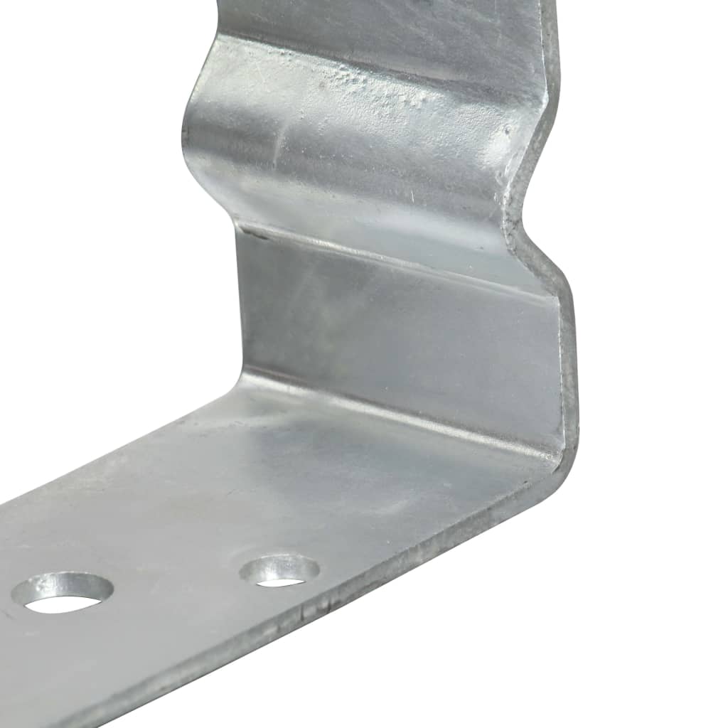 vidaXL Fence Anchors 12 pcs Silver 14x6x15 cm Galvanised Steel 6