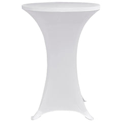 vidaXL Table Cover | Set of 4 | White | Polyester: 90%, Elastane: 10% 4
