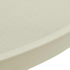 vidaXL Table Cover | Set of 4 | Cream | Polyester: 90%, Elastane: 10% | Ø60 cm 5
