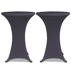 vidaXL Stretch Table Cover 4 pcs 70 cm Anthracite 3