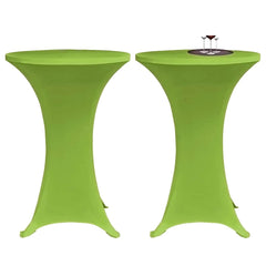 vidaXL Table Cover | Set of 4 | Apple Green | Polyester 90%, Elastane 10% 2
