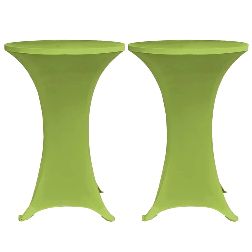 vidaXL Table Cover | Set of 4 | Apple Green | Polyester 90%, Elastane 10% 3