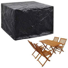 vidaXL Garden Furniture Cover | Set of 2 | Black | Polyethylene | 122x112x98 cm 2