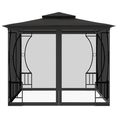 Gazebo with Nets Anthracite 300 x 300 x 265 cm