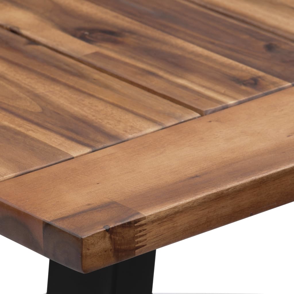 vidaXL Dining Table Solid Acacia Wood 180x90 cm 5