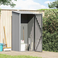 Garden Shed 87x98x159 cm Galvanised Steel Grey