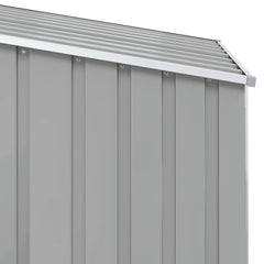 Garden Shed 87x98x159 cm Galvanised Steel Grey