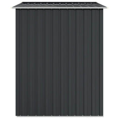 Garden Shed 205x129x183 cm Galvanised Steel Anthracite