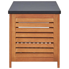 Garden Storage Box Solid Wood Eucalyptus 150 cm 55 cm 50 cm