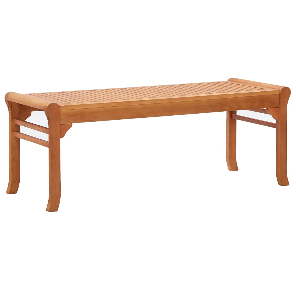 vidaXL 2-Seater Garden Bench 120 cm Solid Eucalyptus Wood 1