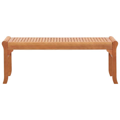 vidaXL 2-Seater Garden Bench 120 cm Solid Eucalyptus Wood 2