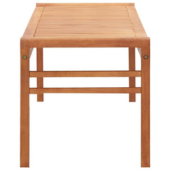 Garden Bench 64 cm Solid Eucalyptus Wood