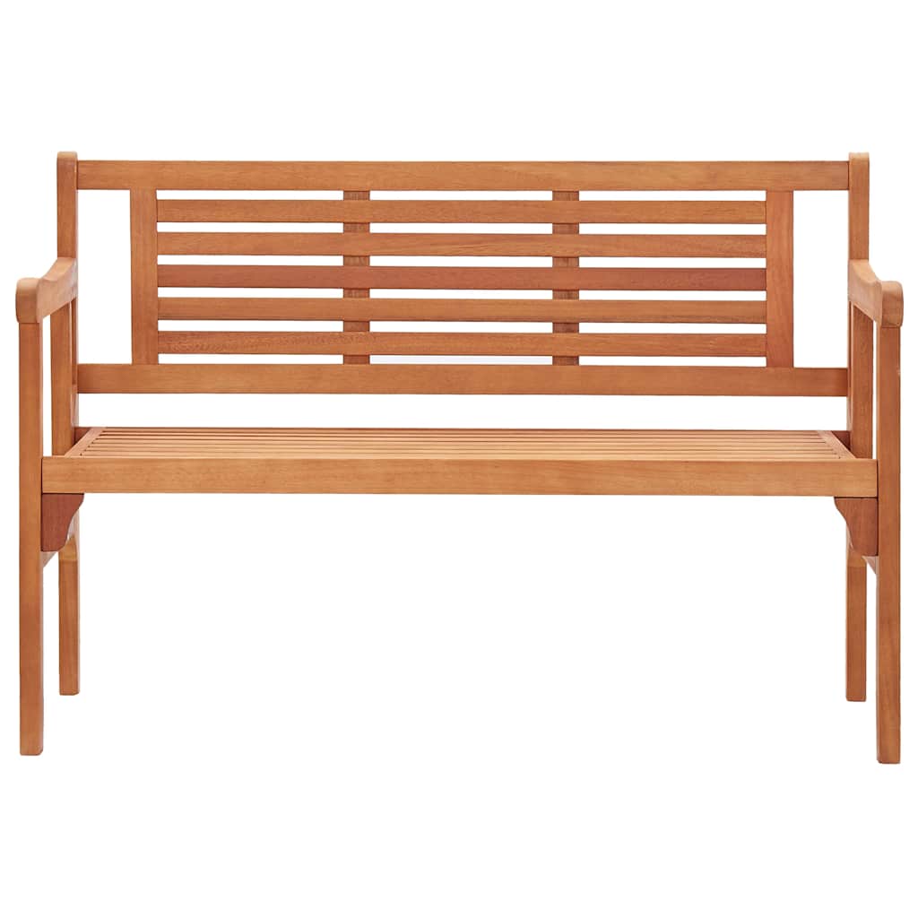 vidaXL Foldable Garden Bench 120 cm Solid Eucalyptus Wood 3