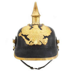 vidaXL German Prussian Helmet Antique Replica LARP Black Steel 2