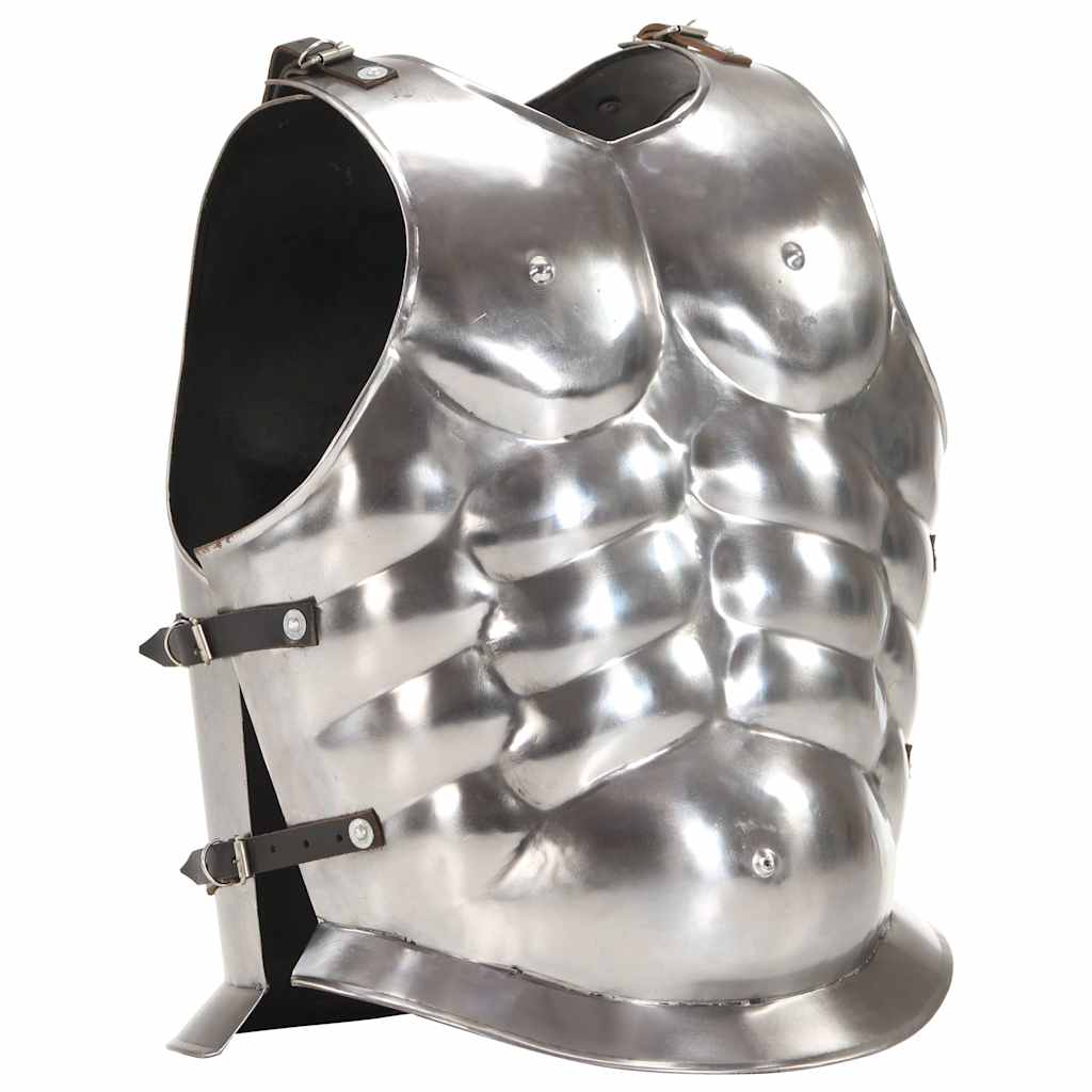Medieval Knight Body Armour Cuirass Replica LARP Silver Steel Design 2