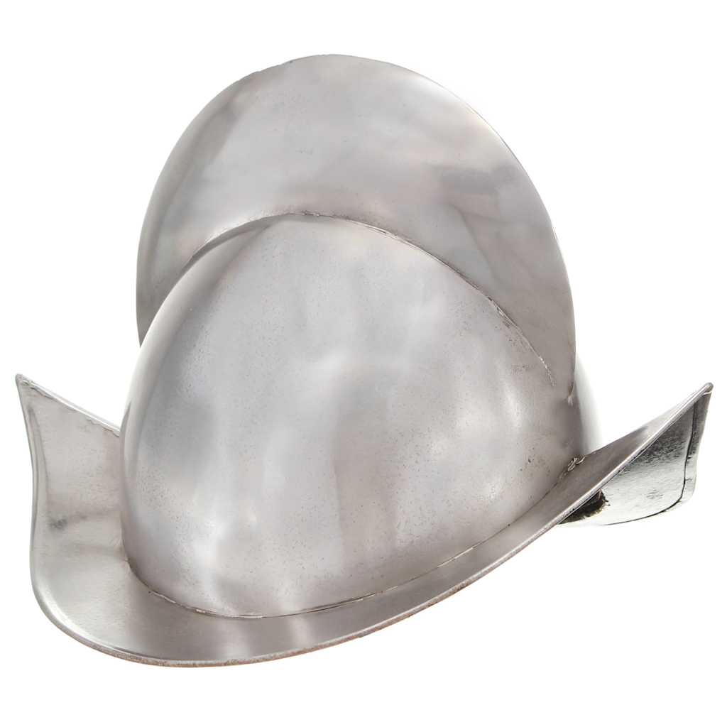 vidaXL Medieval Knight Helmet Antique Replica LARP Silver Steel 1