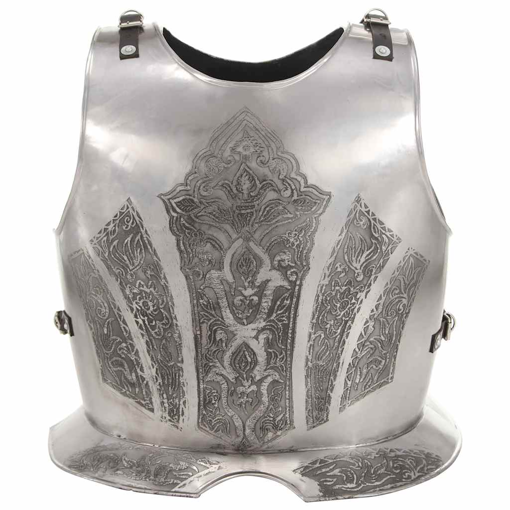 Medieval Knight Body Armour Cuirass Replica LARP Silver Steel Design 3