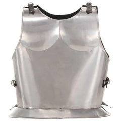 Medieval Knight Body Armour Cuirass Replica LARP Silver Steel Design 3