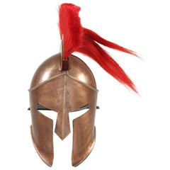 vidaXL Greek Warrior Helmet Antique Replica LARP Copper Steel 2