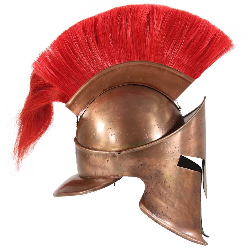 vidaXL Greek Warrior Helmet Antique Replica LARP Copper Steel 3
