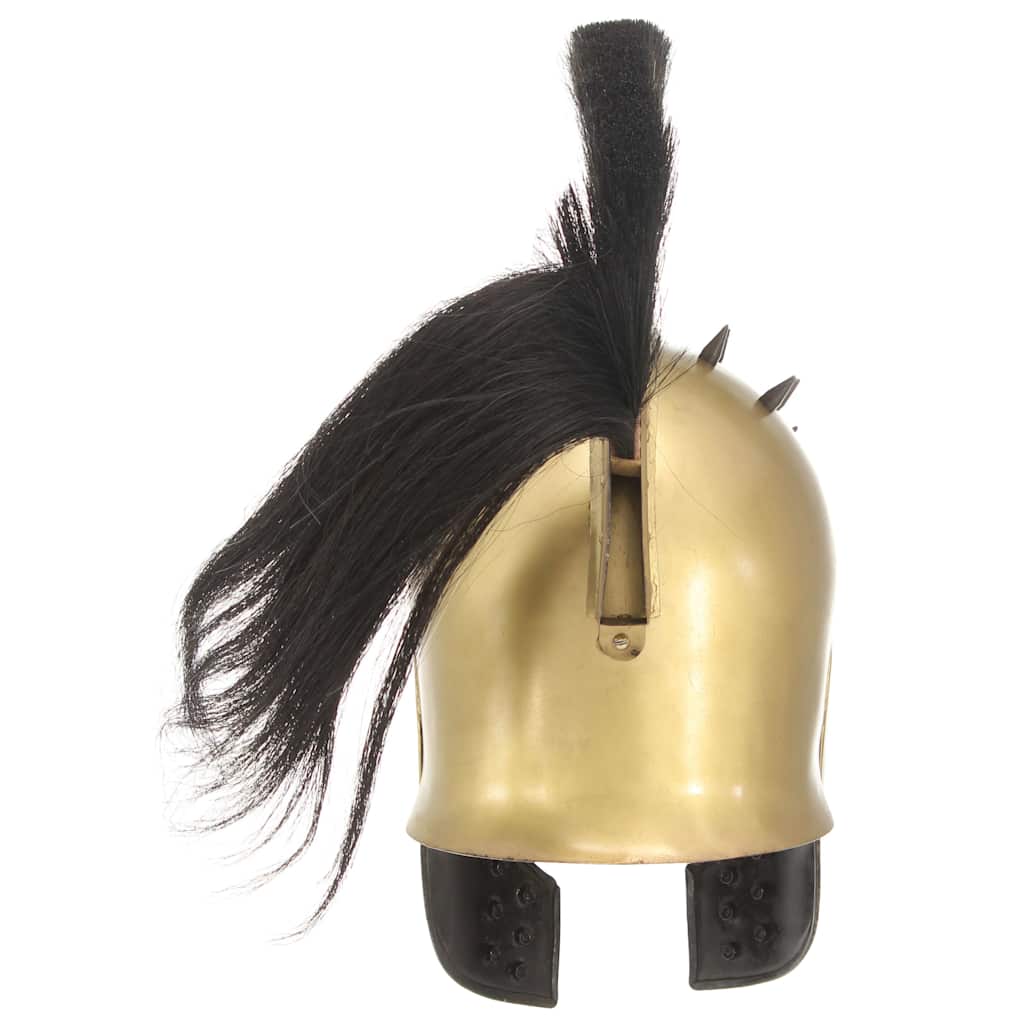 vidaXL Greek Warrior Helmet Antique Replica LARP Brass Steel 4