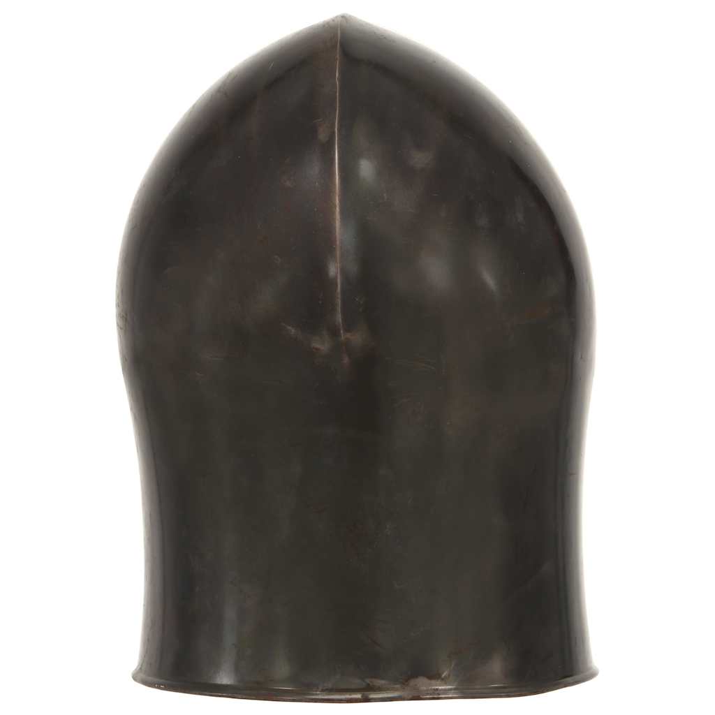vidaXL Medieval Knight Helmet Antique Replica LARP Silver Steel 4