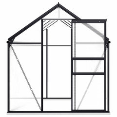 vidaXL Greenhouse with Base Frame Anthracite Aluminium 4,75 m² 4
