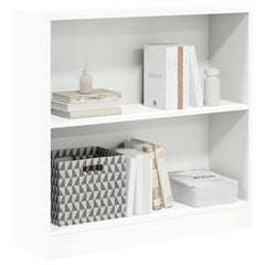 vidaXL Bookcase White 80x24x75 cm Engineered Wood 3