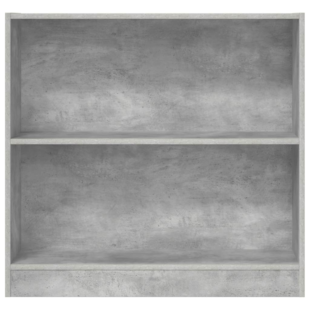 vidaXL Bookcase Concrete Grey 80x24x75 cm Engineered Wood 4