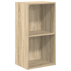 vidaXL Bookcase Sonoma Oak 40x30x76,5 cm Engineered Wood 2