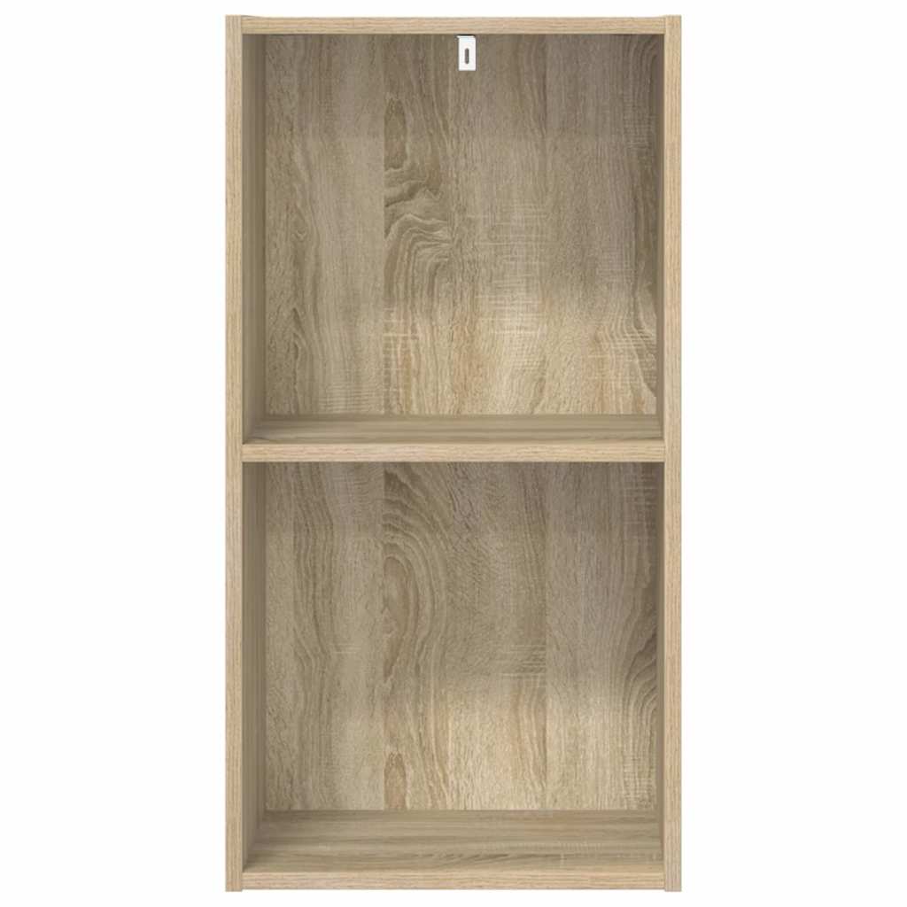 vidaXL Bookcase Sonoma Oak 40x30x76,5 cm Engineered Wood 4