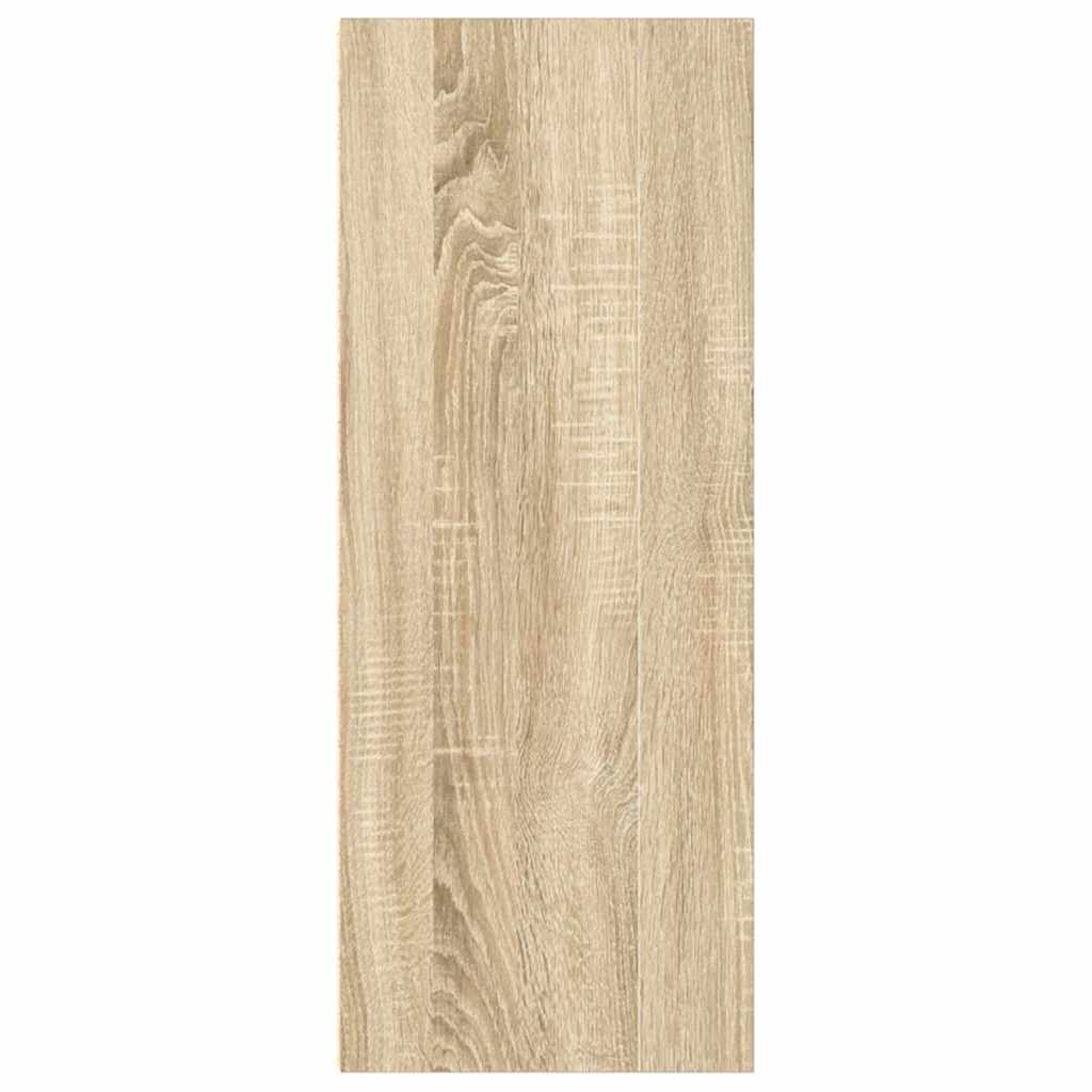 vidaXL Bookcase Sonoma Oak 40x30x76,5 cm Engineered Wood 6