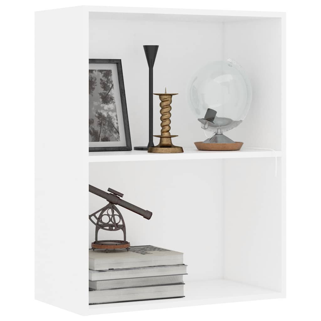 vidaXL Bookcase White 60x30x76,5 cm Engineered Wood 5