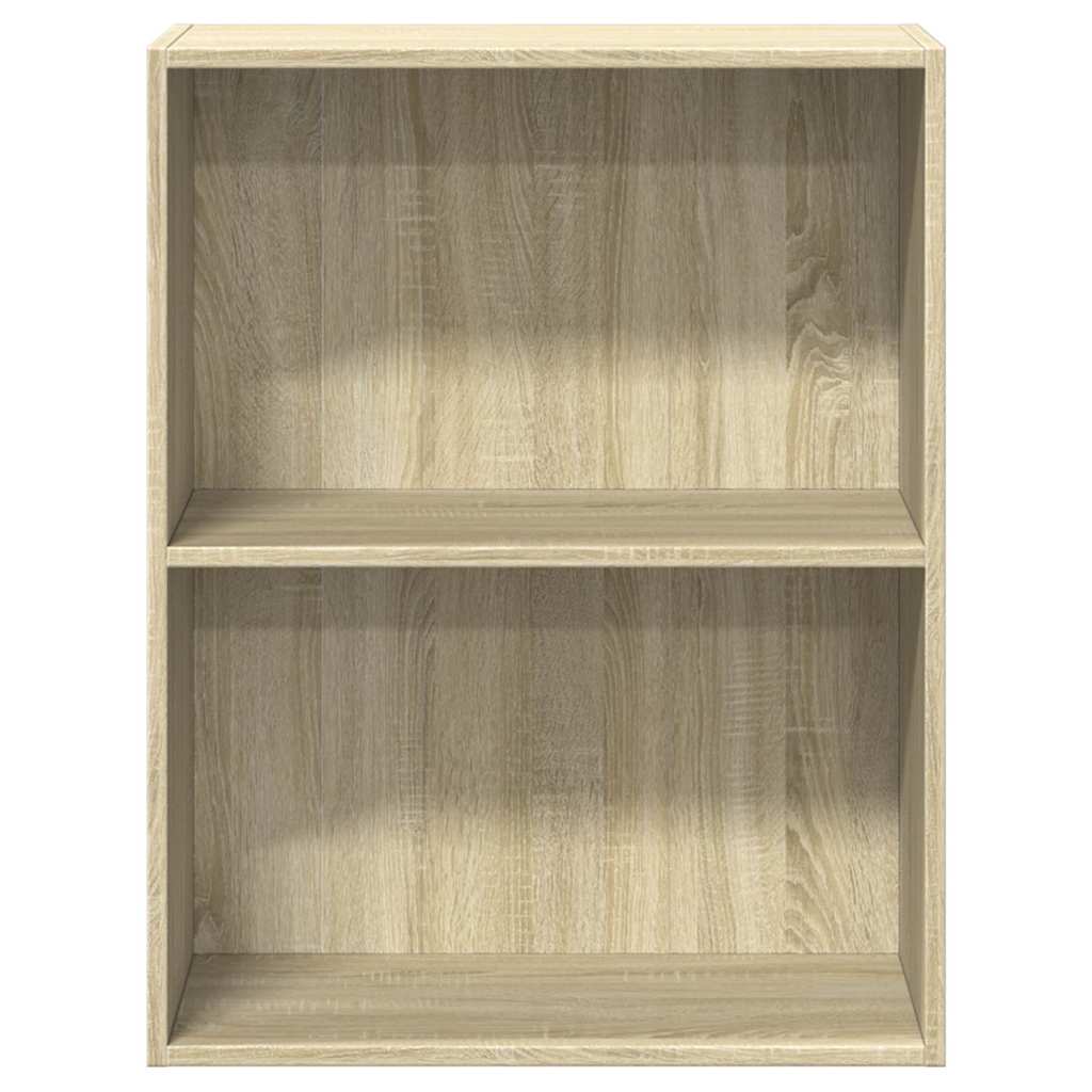 vidaXL Bookcase Sonoma Oak 60x30x76,5 cm Engineered Wood 4
