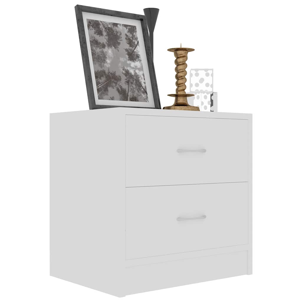 vidaXL Bedside Cabinet | White | Engineered Wood | 40 x 30 x 40 cm 3