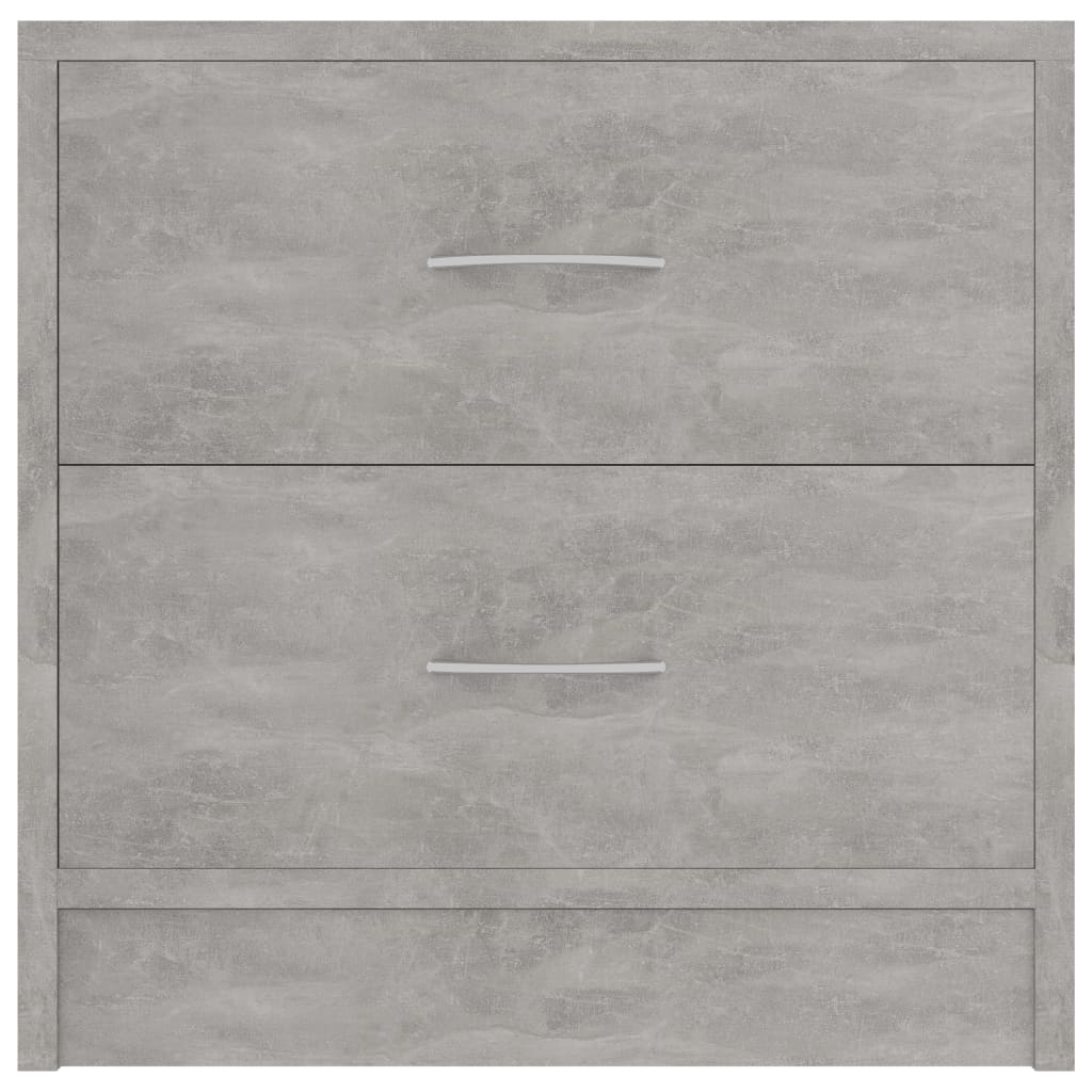 vidaXL Bedside Cabinet | Concrete Grey | Engineered Wood | Small 4
