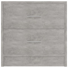 vidaXL Bedside Cabinet | Concrete Grey | Engineered Wood | Small 4