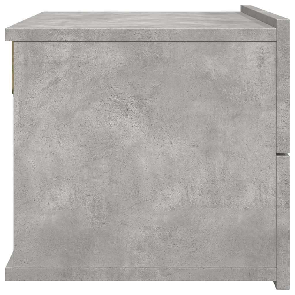 801061 vidaXL Bedside Cabinet Concrete Grey 40x30x30 cm Engineered Wood 5